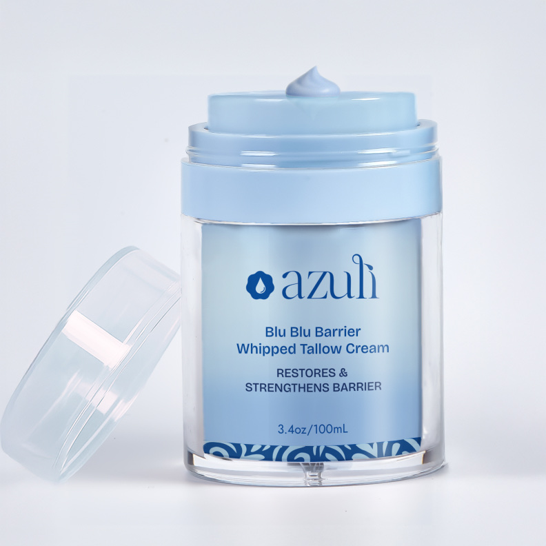 Blu Blu Barrier whipped tallow cream jar